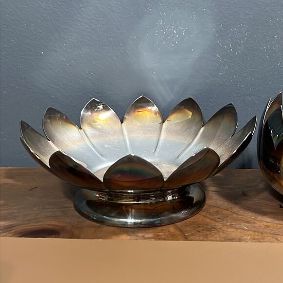 Vintage Reed & Barton 3002 silver plated lotus dish antique needs polishing 2 - Picture 3 of 9